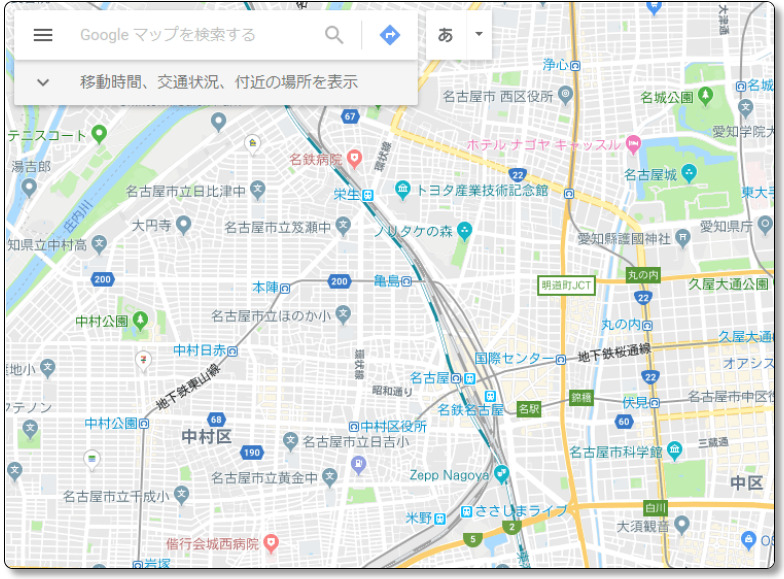 Google-Mapsのトップペー