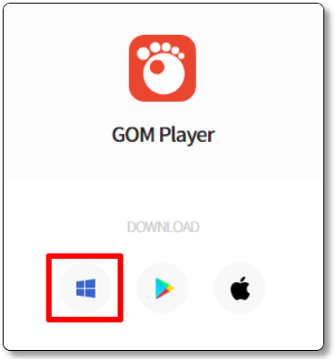 GOM-Playerのダウンロード(Windows)